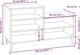 vidaXL Ντουλάπι παπουτσιών με γυαλιστερό φινίρισμα, λευκό, 102x36x60 cm