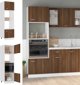 vidaXL Szafka na mikrofalowke brazowy dab 60x57x207 cm
