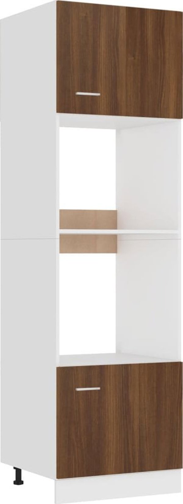 vidaXL Szafka na mikrofalowke brazowy dab 60x57x207 cm