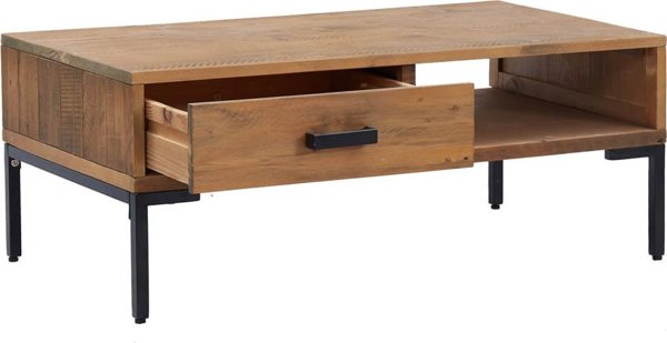 vidaXL vidaXL Stolik kawowy, 90x50x35 cm, lite drewno sosnowe z odzysku