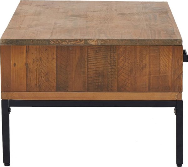vidaXL vidaXL Stolik kawowy, 90x50x35 cm, lite drewno sosnowe z odzysku