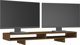 vidaXL Βάση οθόνης, μελιτζανί καφέ, 100x27x14 εκ., από μασίφ πεύκο