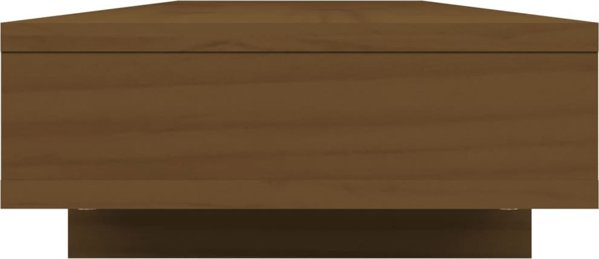 vidaXL Βάση οθόνης, μελιτζανί καφέ, 100x27x14 εκ., από μασίφ πεύκο