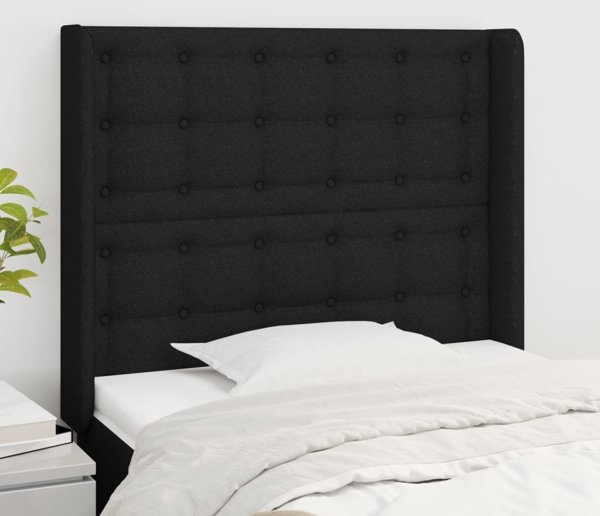 vidaXL Zaglowek uszak, mavro, 83x16x118/128 cm, tkanina