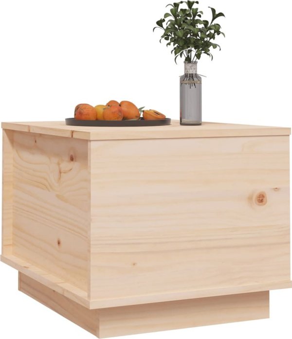 vidaXL Stolik kawowy, 40x50x35 cm, lite drewno sosnowe