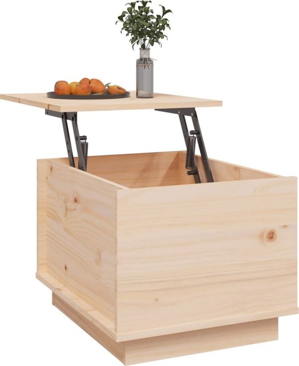 vidaXL Stolik kawowy, 40x50x35 cm, lite drewno sosnowe