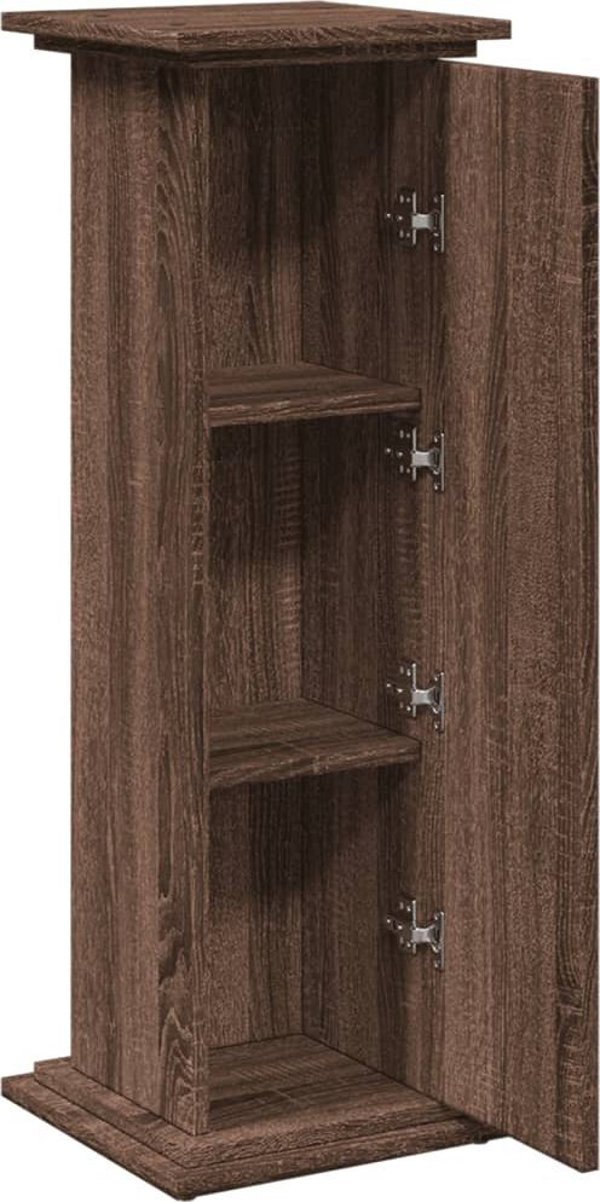 vidaXL Piedestal ze schowkiem, brazowy dab, 31x30x90 cm