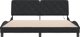 vidaXL Πλαίσιο κρεβατιού με LED, μαύρο, 180x200 εκ., βελούδινο