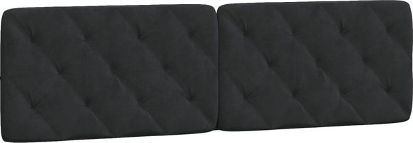 vidaXL Πλαίσιο κρεβατιού με LED, μαύρο, 180x200 εκ., βελούδινο