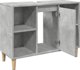 vidaXL Ντουλαπι μπανιου γκρι τσιμεντο 80x33x60 cm