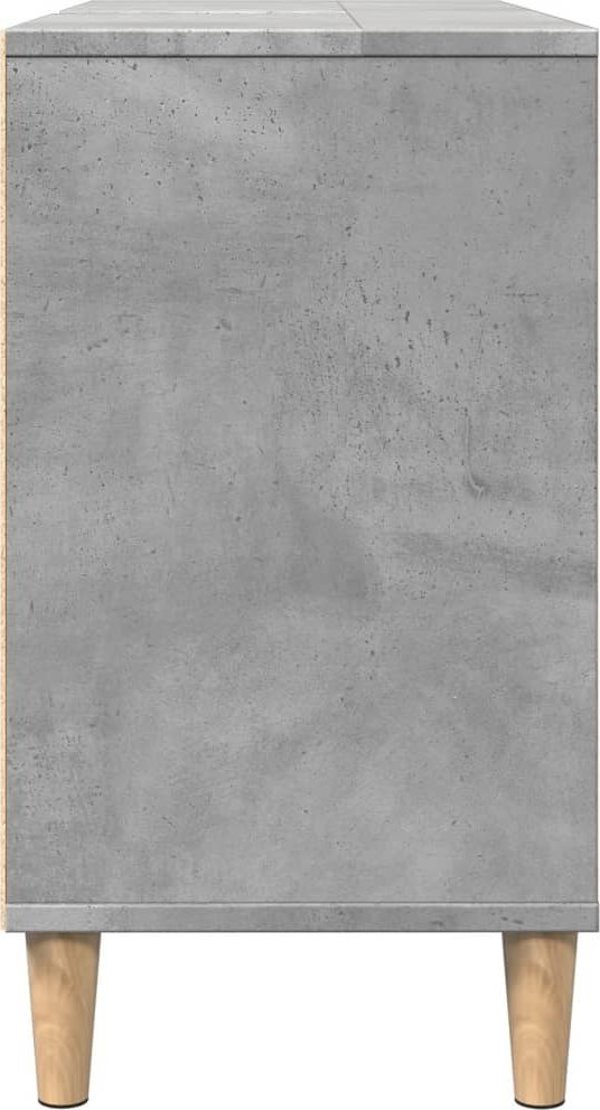 vidaXL Ντουλαπι μπανιου γκρι τσιμεντο 80x33x60 cm