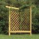 vidaXL Narozna pergola z lawka, 166x81x174 cm, impregnowana sosna