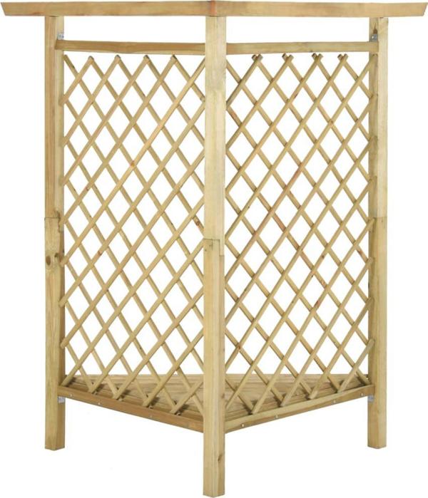vidaXL Narozna pergola z lawka, 166x81x174 cm, impregnowana sosna