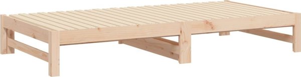 vidaXL Επεκτεινόμενο κρεβάτι, 2x(80x200) εκ., μασίφ πεύκο