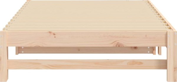 vidaXL Επεκτεινόμενο κρεβάτι, 2x(80x200) εκ., μασίφ πεύκο