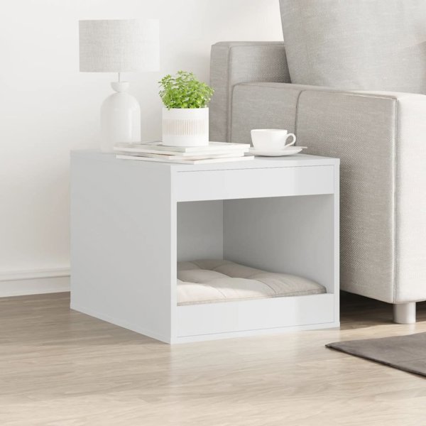vidaXL Ντουλάπα για Γατοουρνοδοχείο Λευκή 47x59x42 cm Ξυλοειδές Υλικό
