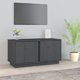 vidaXL vidaXL Szafka pod telewizor, szara, 80x35x40,5 cm, lite drewno sosnowe
