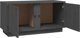 vidaXL vidaXL Szafka pod telewizor, szara, 80x35x40,5 cm, lite drewno sosnowe