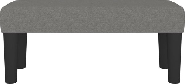 vidaXL Πάγκος, σκούρο γκρι, 70x30x30 cm, με υφασμάτινη επένδυση
