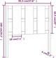 vidaXL Κεφαλάρι κρεβατιού, μελιτζανό καφέ, 95,5x4x100 εκ., μασίφ πεύκο