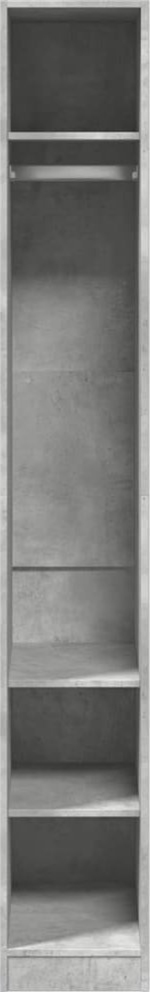 vidaXL Ντουλάπα, γκρι σκυρόδεμα, 30x50x200 εκ., σύνθετο ξύλο