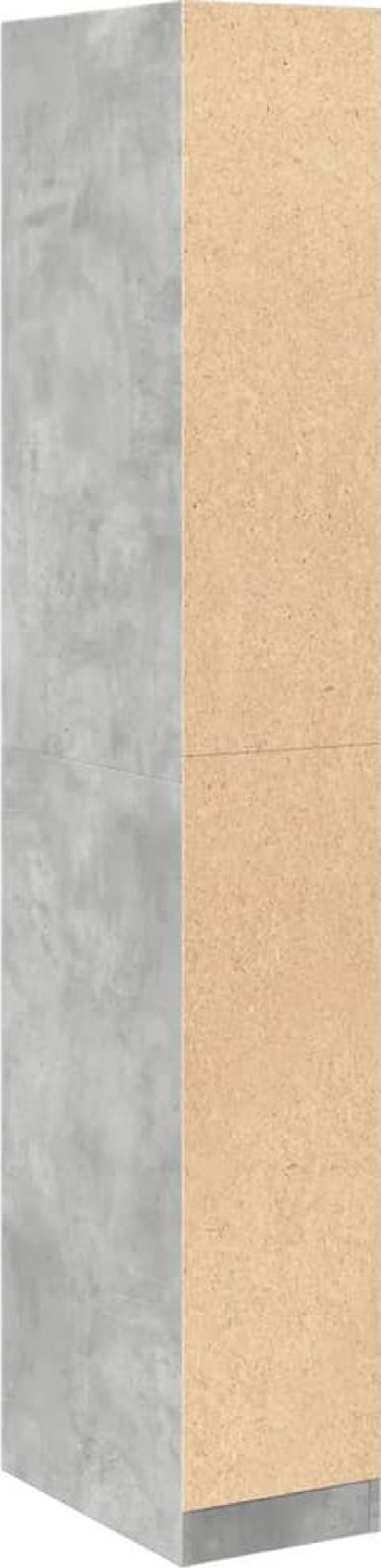 vidaXL Ντουλάπα, γκρι σκυρόδεμα, 30x50x200 εκ., σύνθετο ξύλο