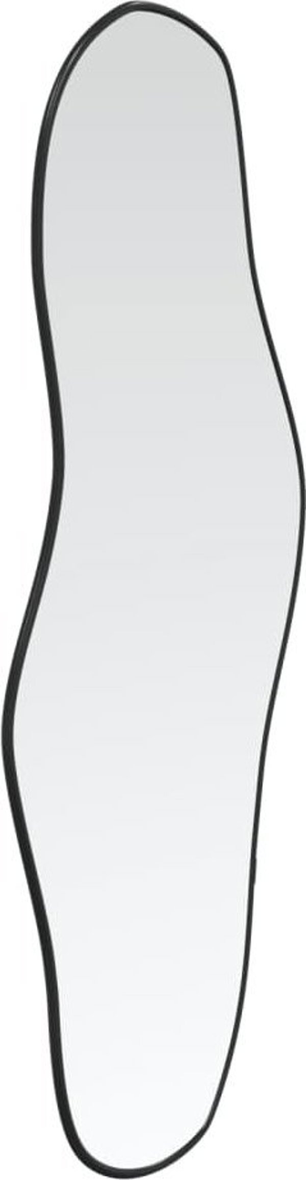vidaXL Καθρέφτης τοίχου, μαύρος, 80x35 εκ.