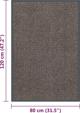 vidaXL Wycieraczka tuftowana 80x120 cm σκούρο καφέ