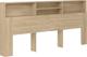 vidaXL Κεφαλάρι κρεβατιού με ράφια, δρυς Sonoma, 220x19x103,5 cm