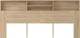 vidaXL Κεφαλάρι κρεβατιού με ράφια, δρυς Sonoma, 220x19x103,5 cm