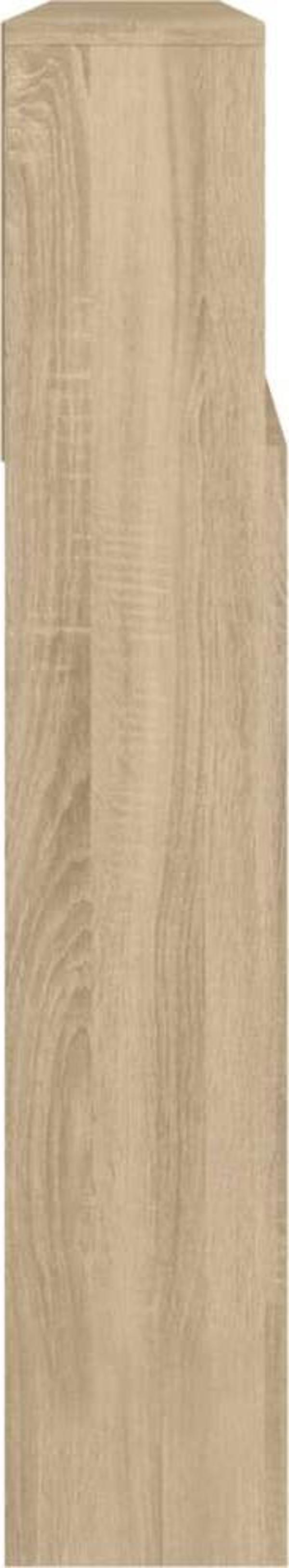 vidaXL Κεφαλάρι κρεβατιού με ράφια, δρυς Sonoma, 220x19x103,5 cm