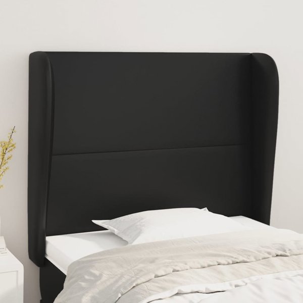 vidaXL Ζαγλόου ουςακ, μαύρο, 93x23x118/128 cm, τεχνητό δέρμα
