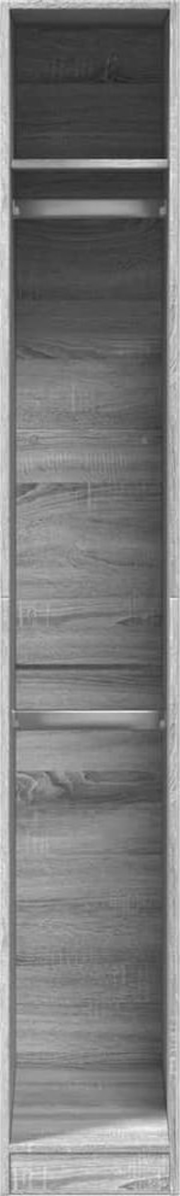 vidaXL Szafa, szary dab sonoma, 30x50x200 cm, material drewnopochodny
