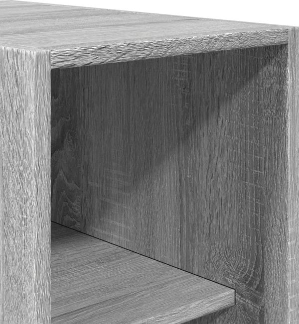 vidaXL Szafa, szary dab sonoma, 30x50x200 cm, material drewnopochodny