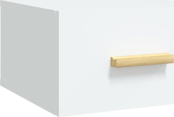 vidaXL Κρεμαστή νυχτερινή επιπλοθήκη λευκή, 35x35x20 cm