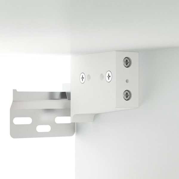 vidaXL Κρεμαστή νυχτερινή επιπλοθήκη λευκή, 35x35x20 cm