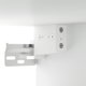 vidaXL Κρεμαστή νυχτερινή επιπλοθήκη λευκή, 35x35x20 cm