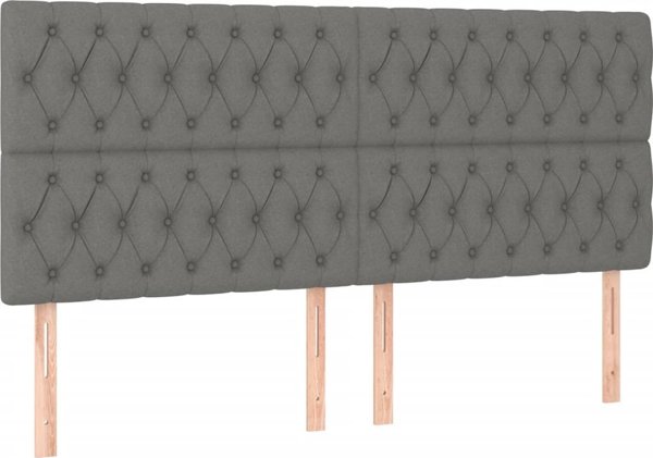vidaXL Zaglohek do kotzena me LED skouroszario, 180x7x118/128 cm, yfasma