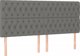 vidaXL Zaglohek do kotzena me LED skouroszario, 180x7x118/128 cm, yfasma