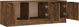 vidaXL Έπιπλο Τηλεόρασης, Καπνιστή Δρυς, 102x35x36,5 εκ.