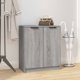 vidaXL Ντουλάπι παπουτσιών, γκρι δρυς Sonoma, 59x35x70 cm
