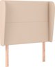 vidaXL Zaglowek uszak cappuccino 83x23x118/128 cm sztuczna skora