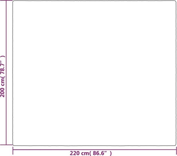 vidaXL Κουβέρτα βάρους με καλύμμα, γκρι, 200x220 εκ, 9 κιλά, ύφασμα