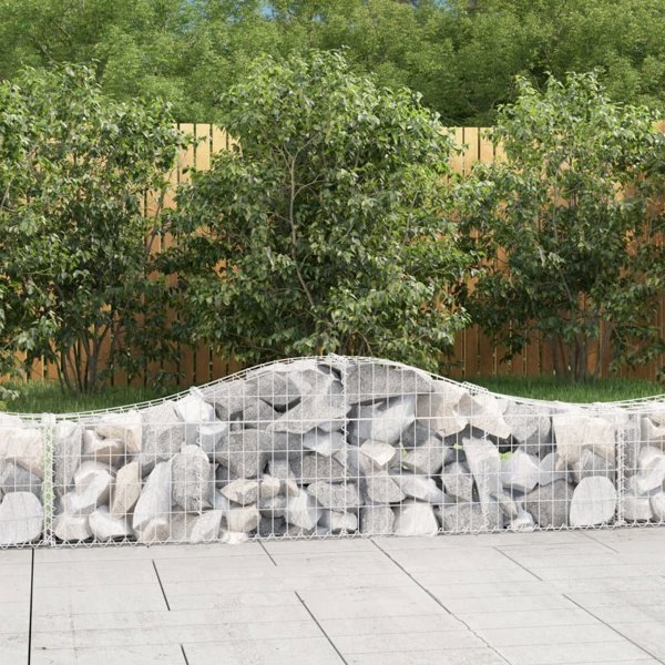 vidaXL Kosze gabionowe, 6 τεμ, 200x30x40/60 εκ, γαλβανισμένο σίδερο