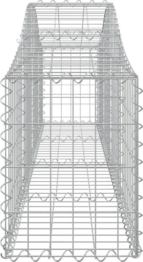 vidaXL Kosze gabionowe, 6 τεμ, 200x30x40/60 εκ, γαλβανισμένο σίδερο