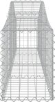 vidaXL Kosze gabionowe, 6 τεμ, 200x30x40/60 εκ, γαλβανισμένο σίδερο