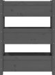 vidaXL Donica, szara, 77x25x104,5 cm, lite drewno sosnowe