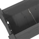 vidaXL Donica, szara, 77x25x104,5 cm, lite drewno sosnowe