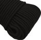 vidaXL vidaXL Lina robocza, czarna, 3 mm, 50 m, poliester