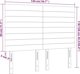 vidaXL Κεφαλάρι κρεβατιού με LED, taupe, 144x5x118/128 cm, ύφασμα
